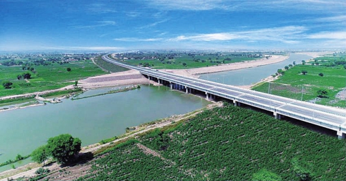 PKM项目萨特莱杰河大桥。中国建筑/供图