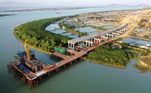 福建漳州市龙海区支行支持的龙海市锦江大道(三期)CD段工程PPP项目。