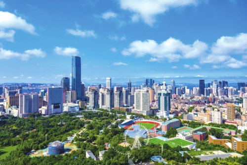 大连市区鸟瞰图。大连市委宣传部/供图